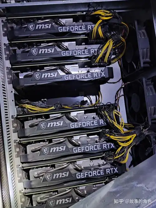 A mining farm in Nigeria showcasing numerous mining rigs