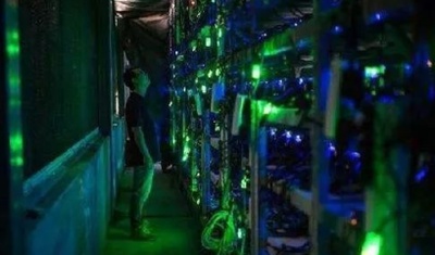 An expansive mining farm in a cost-effective location, demonstrating how strategic placement optimizes operations for cryptocurrencies like Bitcoin and Ethereum