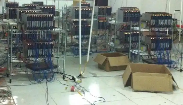 A Bitcoin mining farm powered by geothermal energy in Iceland.